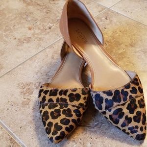Leopard hair flats